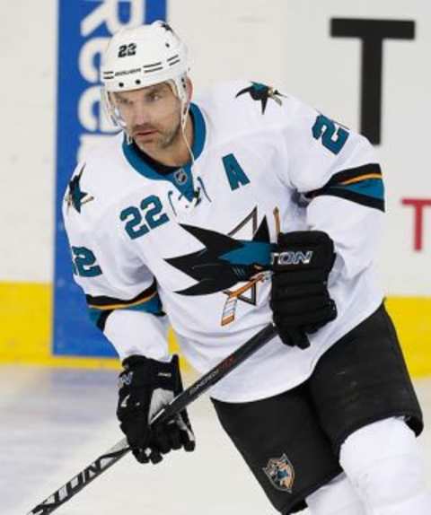 There was a pre-game ceremony Tuesday for Dan Boyle, the San Jose Sharks scoring leader among defenseman over his six seasons in Teal (from 2008-09 to 2013-14): Perry Nelson-USA TODAY Sports