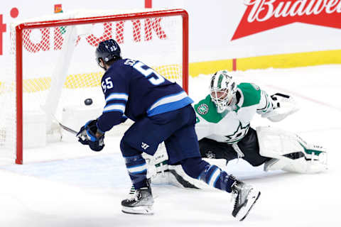 Winnipeg Jets, Mark Scheifele (55). Mandatory Credit: James Carey Lauder-USA TODAY Sports