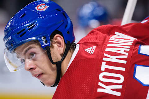 MONTREAL, QC – SEPTEMBER 17: Montreal Canadiens Jesperi Kotkaniemi (Photo by Vincent Ethier/Icon Sportswire via Getty Images)