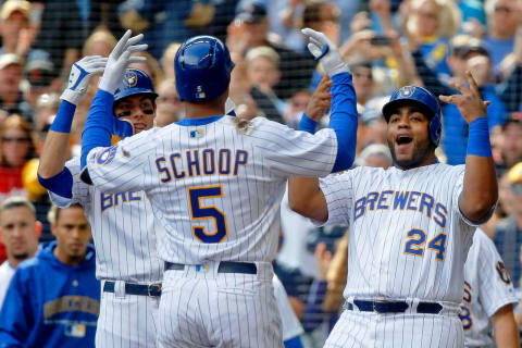 MILWAUKEE, WI – SEPTEMBER 09: Jonathan Schoop  (Photo by Jon Durr/Getty Images)