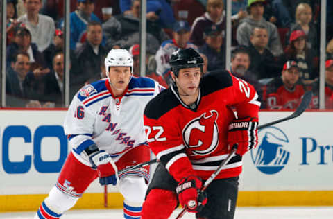 Matthew Corrente #22 of the New Jersey Devils (Photo by Lou Capozzola/Getty Images)