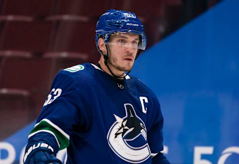 Bo Horvat #53 of the Vancouver Canucks. (Photo by Rich Lam/Getty Images)