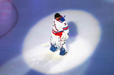 T Henrik Lundqvist #30 of the New York Rangers (Photo by Andre Ringuette/Getty Images)