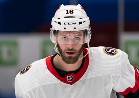 VANCOUVER, BC – JANUARY 27: Austin Watson #16 of the Ottawa Senators (Photo by Rich Lam/Getty Images)