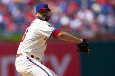 Morgan will again receive the call in a setup role for the Phillies. Photo by Mitchell Leff/Getty Images.