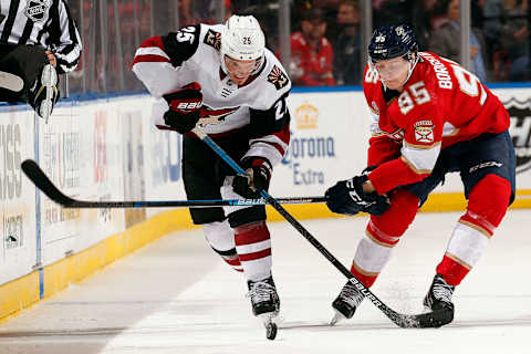 SUNRISE, FL – MARCH 21: Nick Cousins Montreal Canadiens (Photo by Eliot J. Schechter/NHLI via Getty Images)