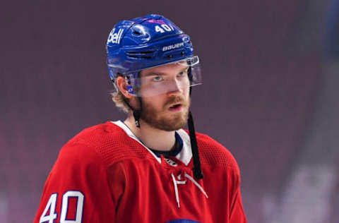 MONTREAL, QC – DECEMBER 16: Joel Armia #40 of the Montreal Canadiens December 16, 2021 in Montreal, Canada.  (Photo by Minas Panagiotakis/Getty Images)