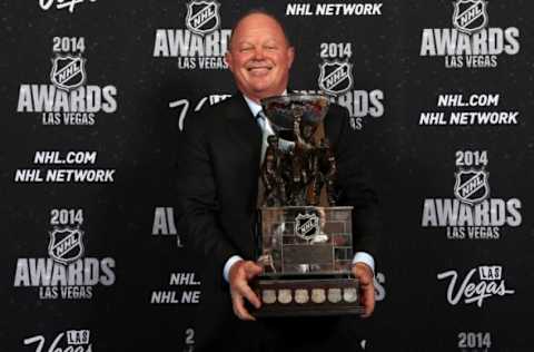 LAS VEGAS, NV – JUNE 24: Bob Murray of the Anaheim Ducks poses after being named NHL General Manager of the Year during the 2014 NHL Awards. (Photo by Bruce Bennett/Getty Images)