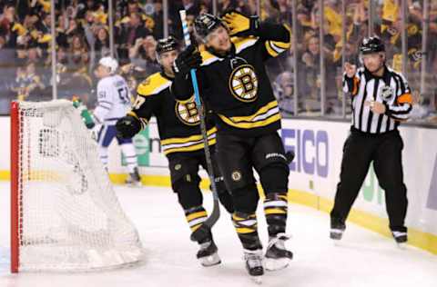 BOSTON, MA – APRIL 14: David Pastrnak