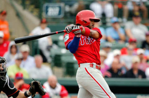 Valentin Is Hitting His Way to a Future Bench Player. Photo by Kim Klement – USA TODAY Sports.