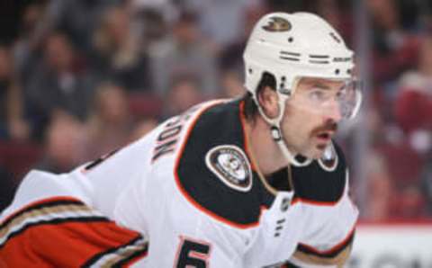 GLENDALE, ARIZONA – NOVEMBER 27: Erik Gudbranson #6 of the Anaheim Ducks during the first period of the NHL game against the Arizona Coyotes at Gila River Arena on November 27, 2019 in Glendale, Arizona. (Photo by Christian Petersen/Getty Images)