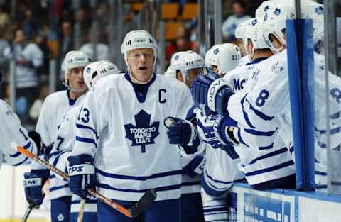 Toronto Maple Leafs – Mats Sundin #13 on March 22, 2003 in Toronto, Ontario (Photo By Dave Sandford/Getty Images/NHLI)