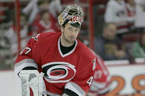 Nov 13, 2006; Raleigh, NC, USA; Carolina Hurricanes JOHN GRAHAME during the game against Buffalo Sabres at the RBC Center. The Sabres won 7-4. (Photo by Bob Leverone/Sporting News via Getty Images via Getty Images)