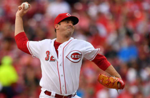 CINCINNATI, OH – JULY 28: Matt Harvey #32 of the Cincinnati Reds pitches in the third inning against the Philadelphia Phillies at Great American Ball Park on July 28, 2018 in Cincinnati, Ohio. (Photo by Jamie Sabau/Getty Images)