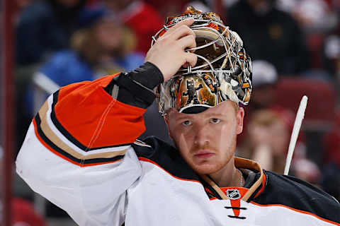 Goaltender Frederik Andersen #31 of the Anaheim Ducks (Photo by Christian Petersen/Getty Images)