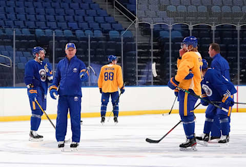 Buffalo Sabres head coach Ralph Krueger. (Photo by Kevin Hoffman/Getty Images)