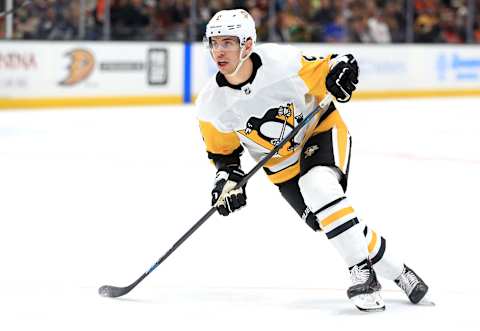 Jared McCann #19 of the Pittsburgh Penguins. (Photo by Sean M. Haffey/Getty Images)