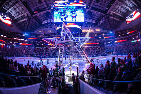 Jan 24, 2017; Dallas, TX, USA; A view of the arena before the game between the Dallas Stars and the Minnesota Wild at the American Airlines Center. Mandatory Credit: Jerome Miron-USA TODAY Sports