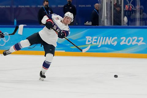 Feb 12, 2022; Beijing, China; Team USA forward Ben Meyers. Mandatory Credit: George Walker IV-USA TODAY Sports