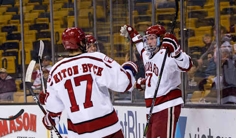 BOSTON, MA – FEBRUARY 12: Ty Pelton-Byce (Photo by Richard T Gagnon/Getty Images)