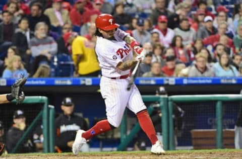 Since Hernandez Has Turned into a .300 Hitter, the Talk of Galvis Moving to Second Base Has Stopped. Photo by Eric Hartline – USA TODAY Sports.