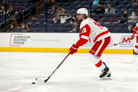 COLUMBUS, OH – MAY 07: Marc Staal #18 of the Detroit Red Wings  . (Photo by Kirk Irwin/Getty Images)