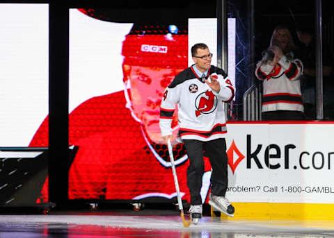 New Jersey Devils captain of the 1995 Stanley Cup champion Scott Stevens (4): Ed Mulholland-USA TODAY Sports