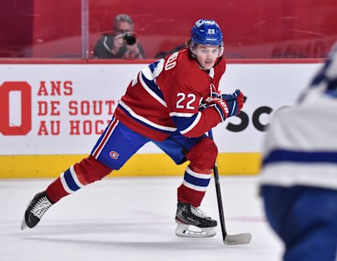 Cole Caufield #22 of the Montreal Canadiens. (Photo by Minas Panagiotakis/Getty Images)