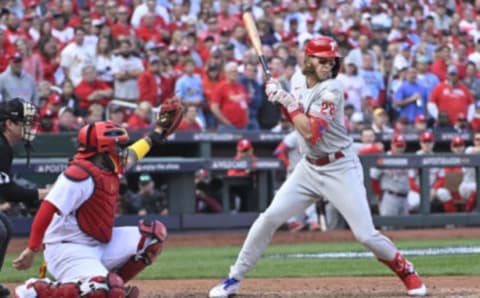 Ryan Helsley hits Alec Bohm during a wild ninth inning Phillies comeback. Jeff Curry-USA TODAY Sports