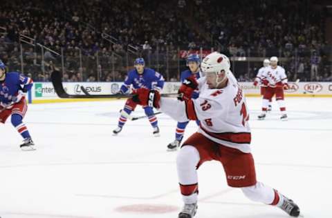 Warren Foegele, Carolina Hurricanes(Photo by Bruce Bennett/Getty Images)