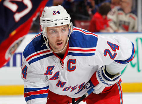 Ryan Callahan #24 of the New York Rangers . (Photo by Joel Auerbach/Getty Images)