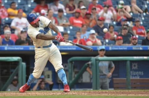 With a Little Time, Kendrick Has Reacquainted Himself with Second Base. Photo by John Geliebter – USA TODAY Sports.