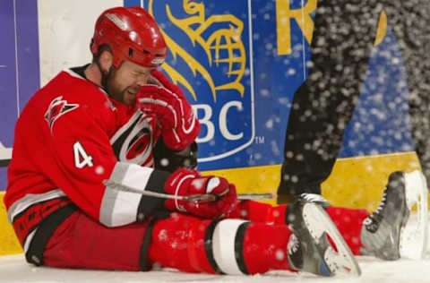 Aaron Ward, Carolina Hurricanes (Photo by Elsa/Getty Images)