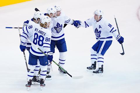 TORONTO, ONTARIO – AUGUST 07: John Tavares #91 of the Toronto Maple Leafs  . (Photo by Andre Ringuette/Freestyle Photo/Getty Images)