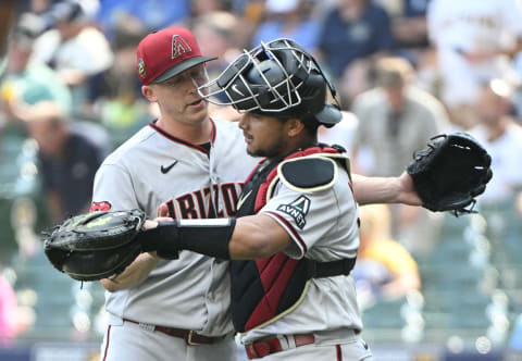 Catcher Gabriel Moreno. Michael McLoone-USA TODAY Sports