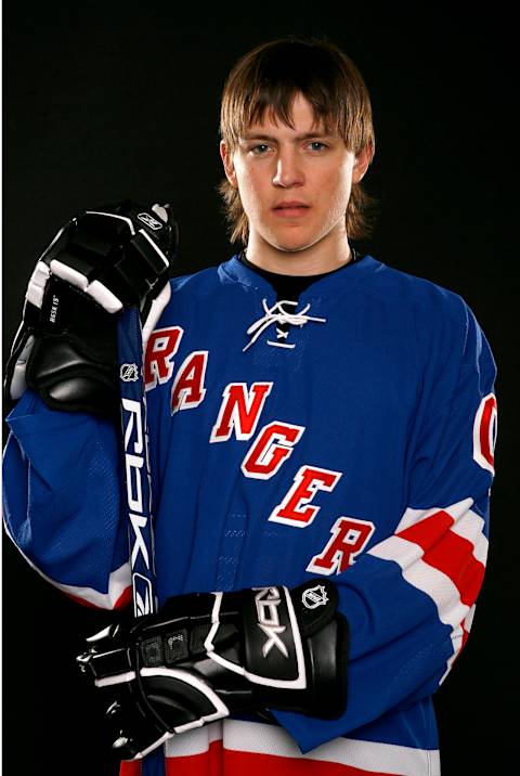 Alexei Cherepanov of the New York Rangers (Photo by Gregory Shamus/Getty Images)