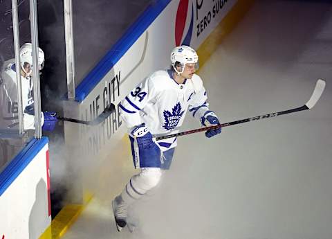 TORONTO, ONTARIO – AUGUST 06: Auston Matthews #34 of the Toronto Maple Leafs. (Photo by Andre Ringuette/Freestyle Photo/Getty Images)