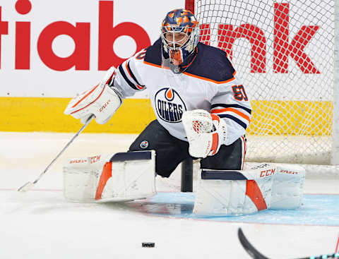 Edmonton Oilers, Stuart Skinner #50 (Photo by Claus Andersen/Getty Images)