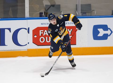 Jamie Drysdale #4 of the Erie Otters (Photo by Chris Tanouye/Getty Images)