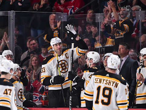 Zdeno Chara #33 of the Boston Bruins. (Photo by Minas Panagiotakis/Getty Images)