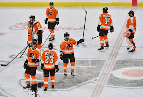 Philadelphia Flyers center Claude Giroux (28). Mandatory Credit: Eric Hartline-USA TODAY Sports