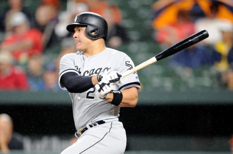 BALTIMORE, MD – SEPTEMBER 14: Avisail Garcia #26 of the Chicago White Sox bats against the Baltimore Orioles at Oriole Park at Camden Yards on September 14, 2018 in Baltimore, Maryland. (Photo by G Fiume/Getty Images)