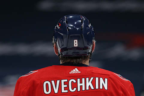 Alex Ovechkin #8 of the Washington Capitals. (Photo by Patrick Smith/Getty Images)