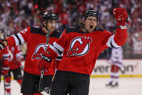 New Jersey Devils left wing Erik Haula (56): Ed Mulholland-USA TODAY Sports