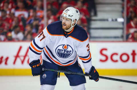 Edmonton Oilers Warren Foegele, #37. Mandatory Credit: Sergei Belski-USA TODAY Sports