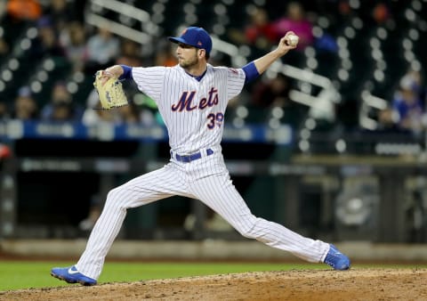 NEW YORK, NY – SEPTEMBER 25: Jerry Blevins #39 of the New York Mets delivers a pitch in the eighth inning against the Atlanta Braves on September 25,2018 at Citi Field in the Flushing neighborhood of the Queens borough of New York City. (Photo by Elsa/Getty Images)