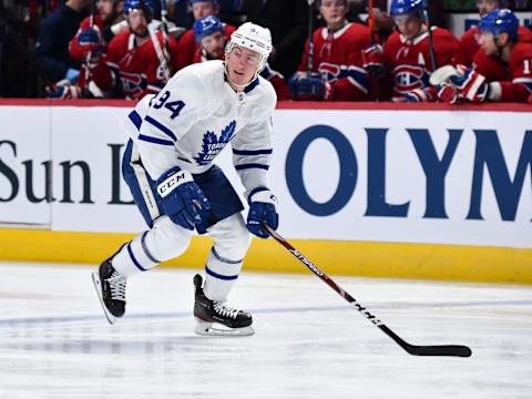 MONTREAL, QC – FEBRUARY 08: Tyson Barrie #94 of the Toronto Maple Leafs .(Photo by Minas Panagiotakis/Getty Images)