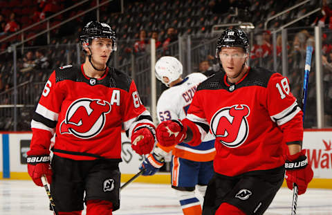 Jack Hughes #86 of the New Jersey Devils. (Photo by Bruce Bennett/Getty Images)