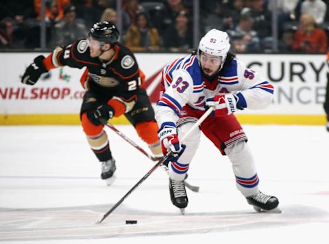 Mika Zibanejad #93 of the New York Rangers