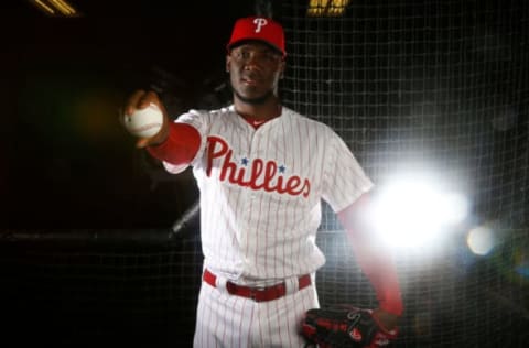 Is De Los Santos the answer the Phillies could be looking for? Photo by Brian Blanco/Getty Images.